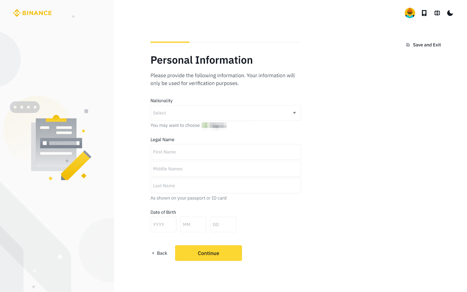 Binance registration process(图3)